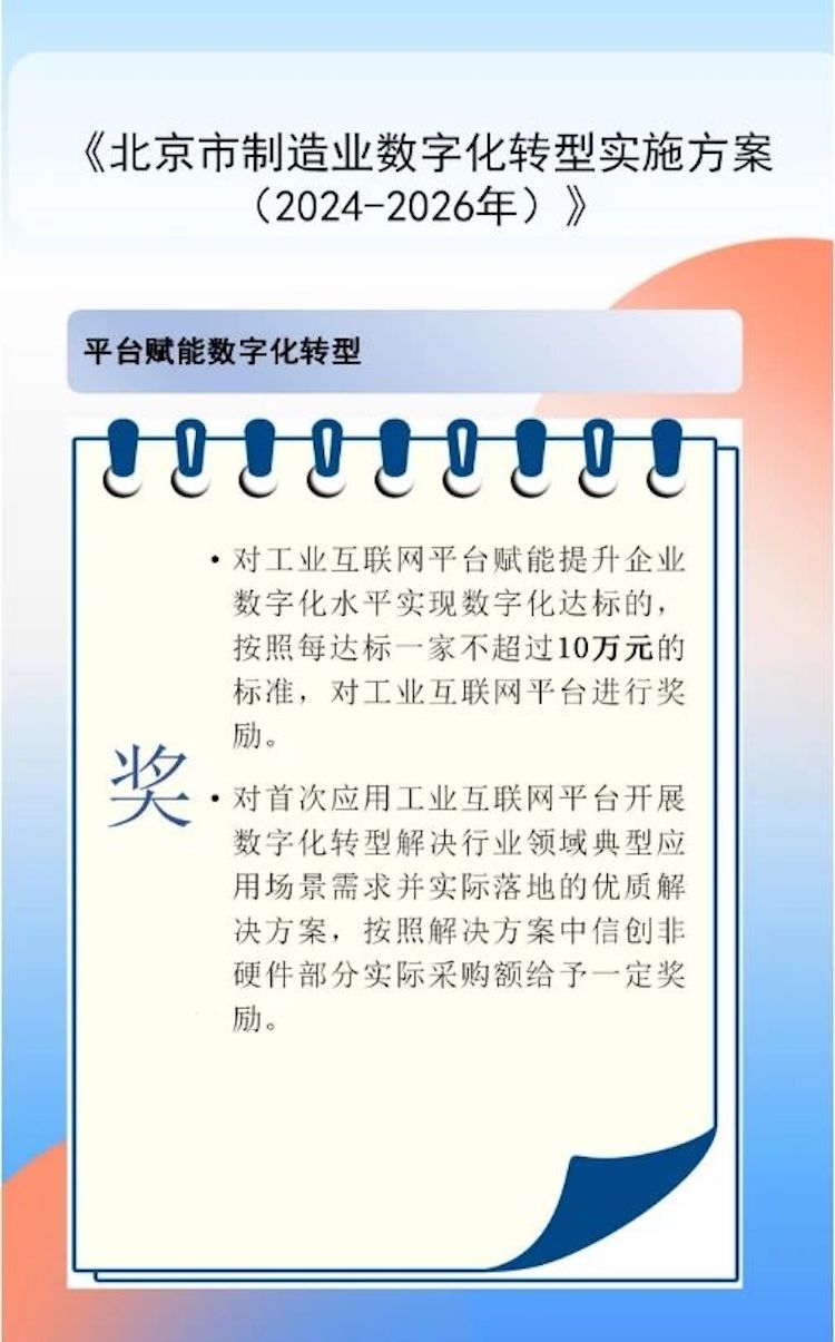 北京市制造业数字化转型实施方案2024-2026 